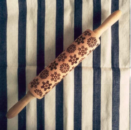 2018 Christmas Embossing Rolling Pin