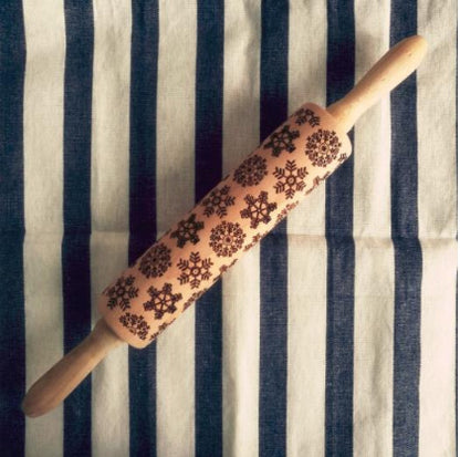 2018 Christmas Embossing Rolling Pin