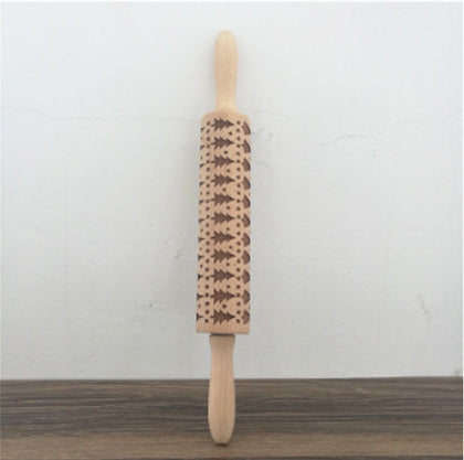 2018 Christmas Embossing Rolling Pin