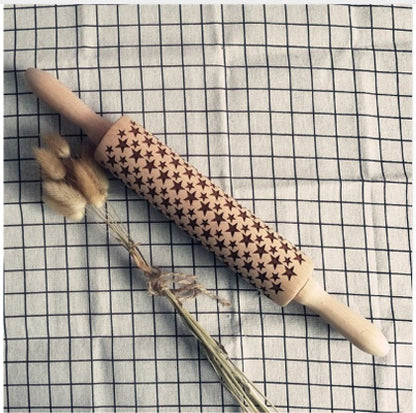2018 Christmas Embossing Rolling Pin