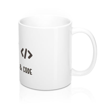 <3 Cats, Coffee, Coding Mug