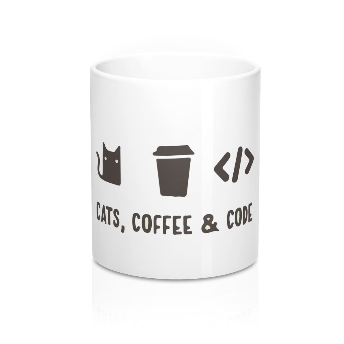 <3 Cats, Coffee, Coding Mug