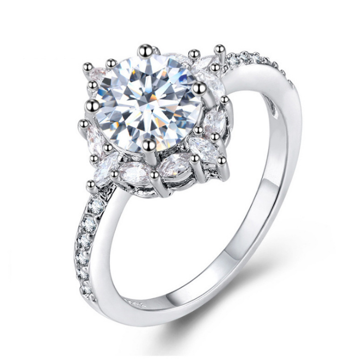 April Wedding Birthstone Ring