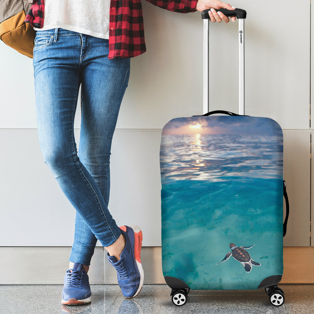 Baby Green Sea Turtle Luggag ecover