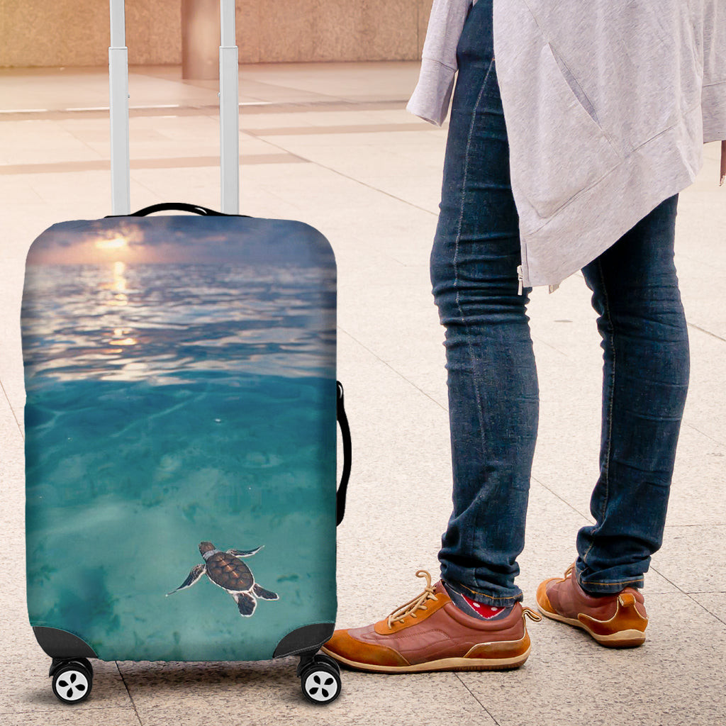 Baby Green Sea Turtle Luggag ecover