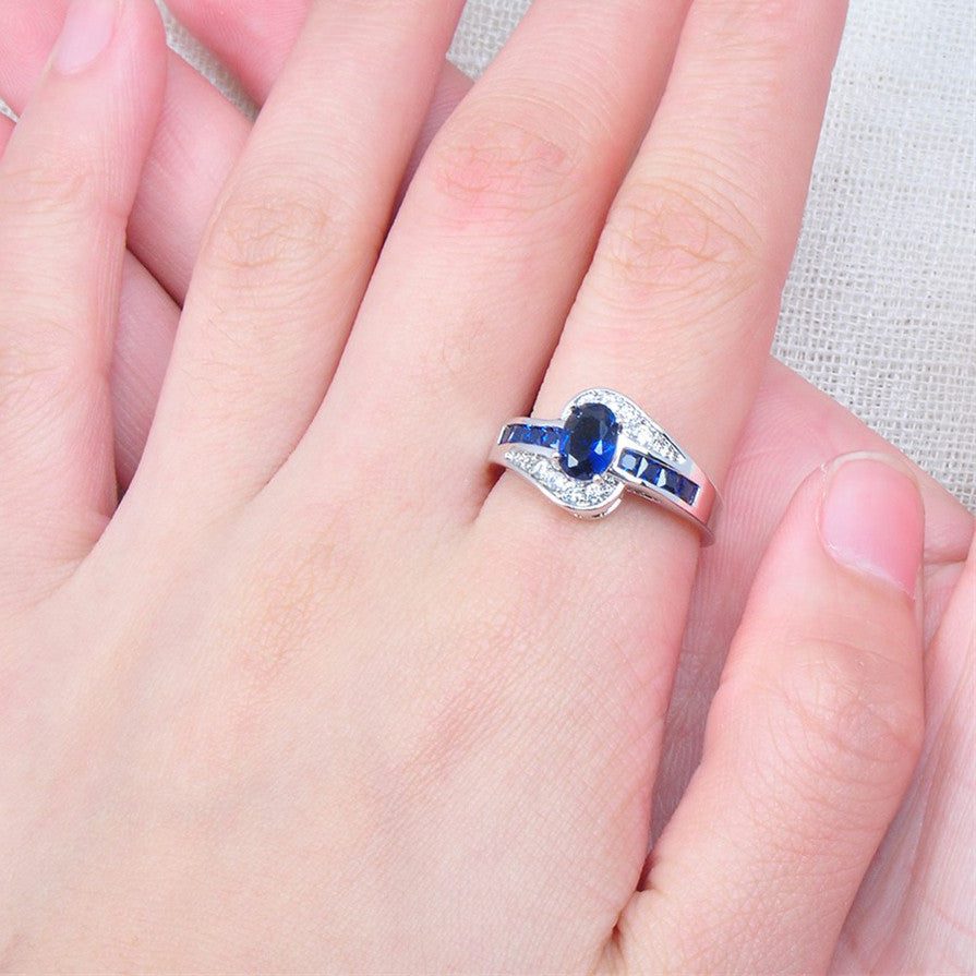 September Birthstone Sapphire Ring
