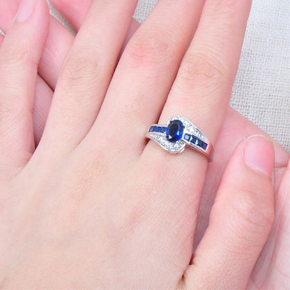 September Birthstone Sapphire Ring