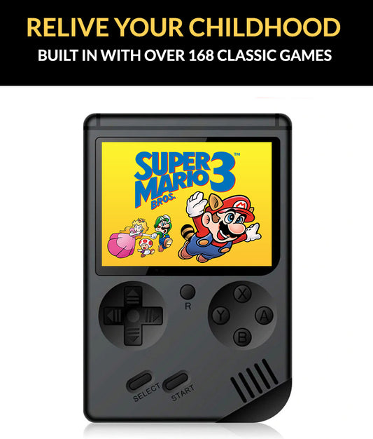 Retro 3.0 Inch Game Player with 168 Built in games