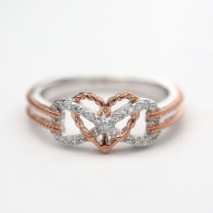 Love You Forever Promise Infinity Heart Valentine Ring