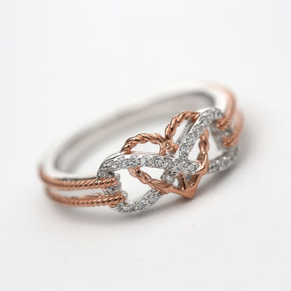 Love You Forever Promise Infinity Heart Valentine Ring
