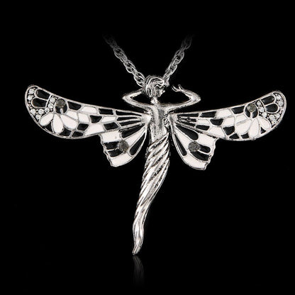 *Premium* Celtic Rhinestone Angel Wings Necklace