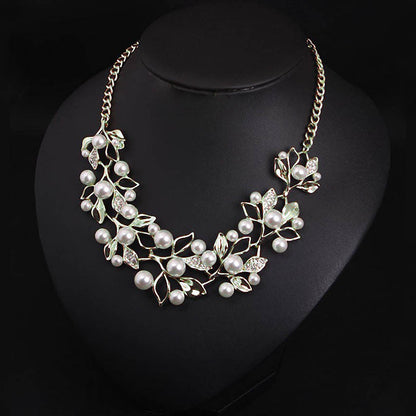 June Birthstone Simulated Pearl Necklace